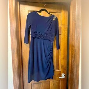 Adrianna Papell Dress - Navy Blue - Size 6